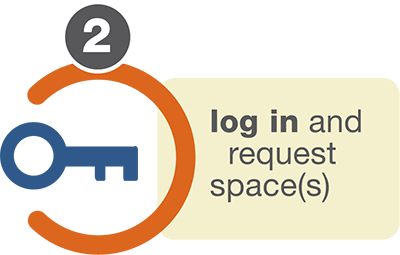 Logging in and Requesting Spaces